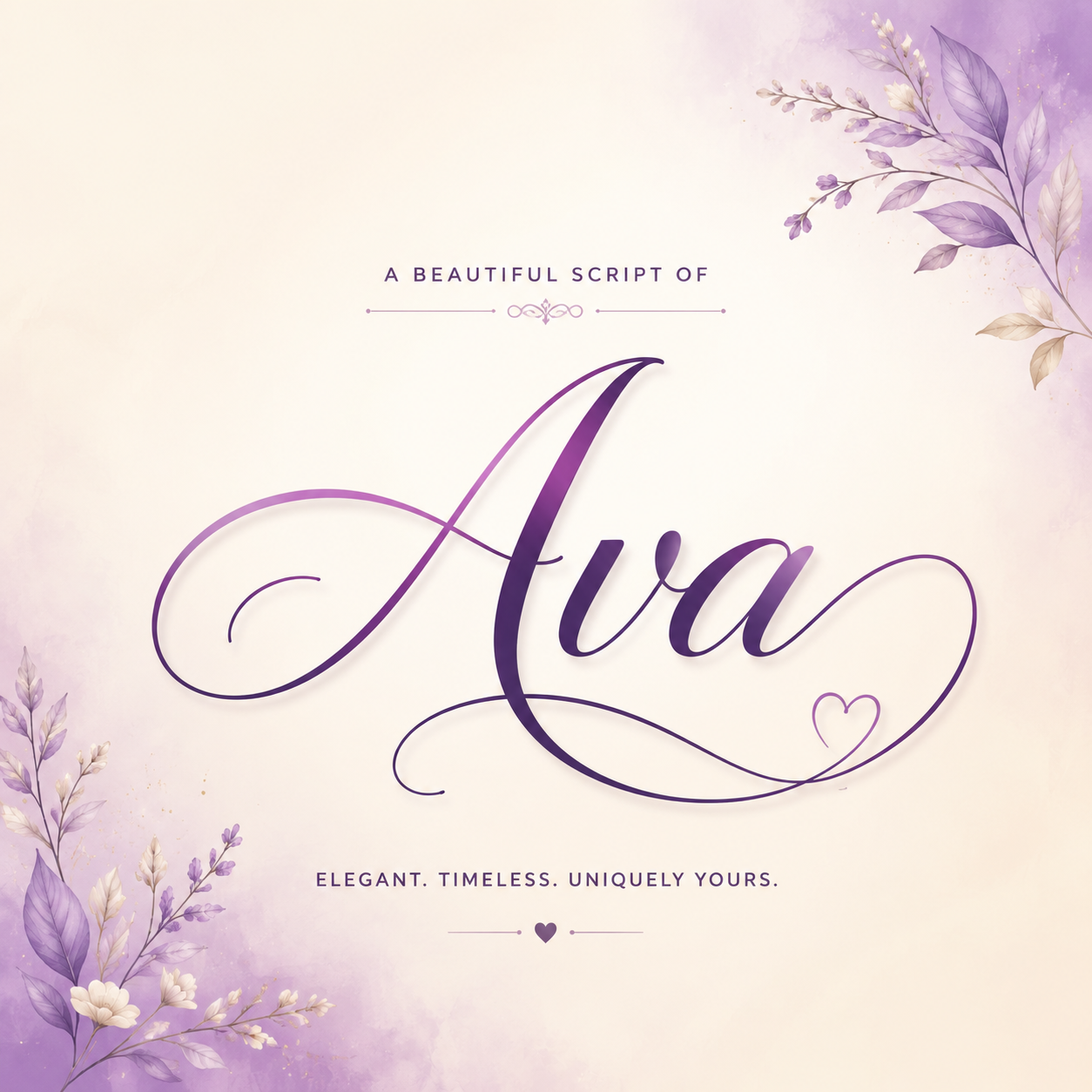 Curvioo 的 Ava 花体预览