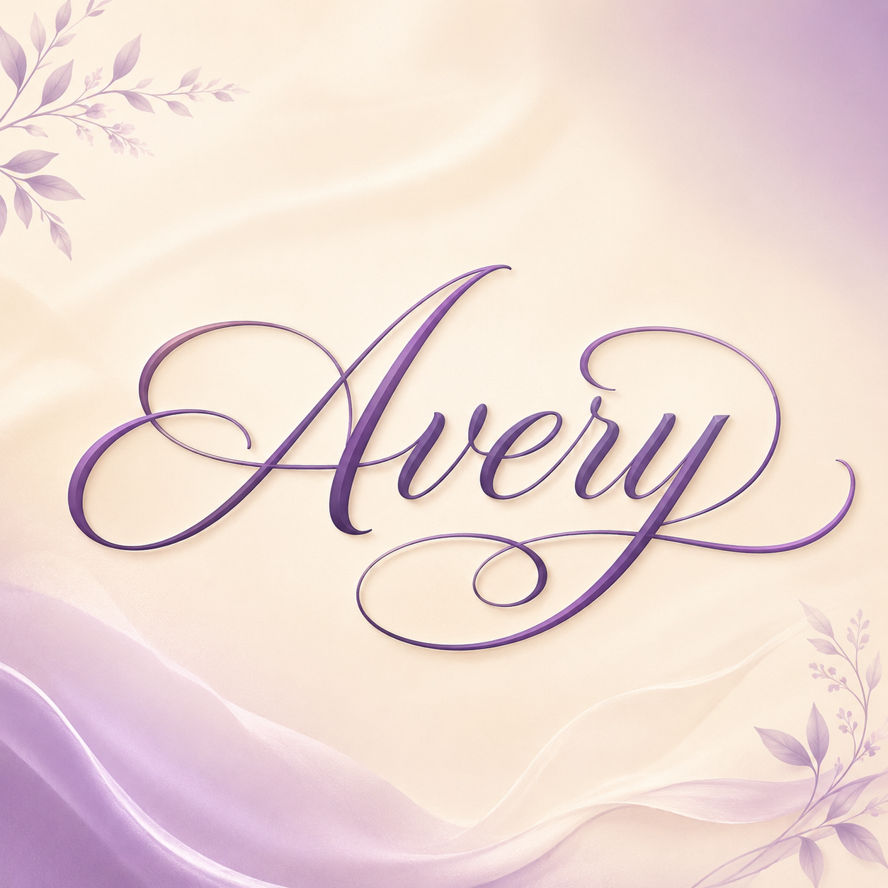 Curvioo 的 Avery 花体预览