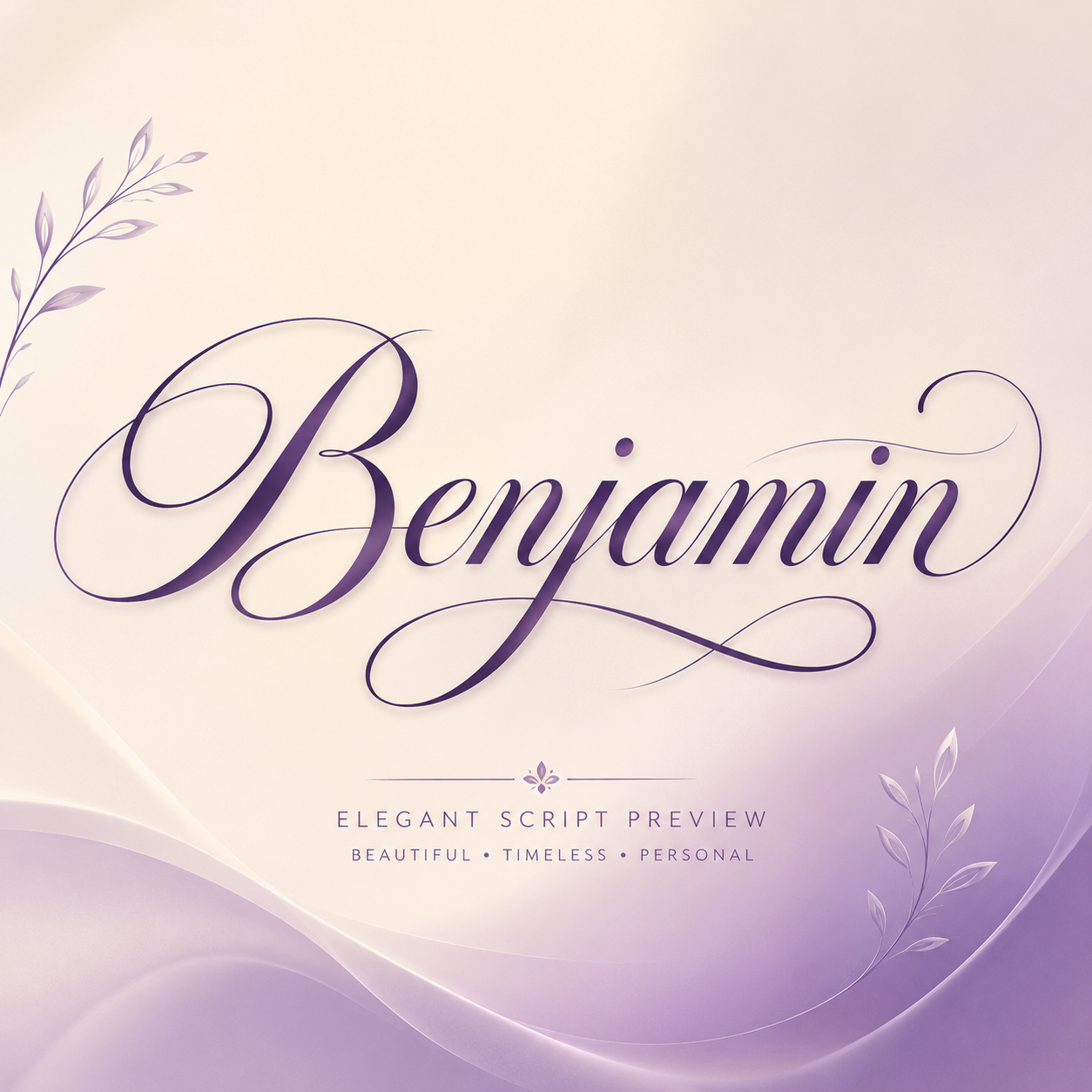 Curvioo 的 Benjamin 花体预览