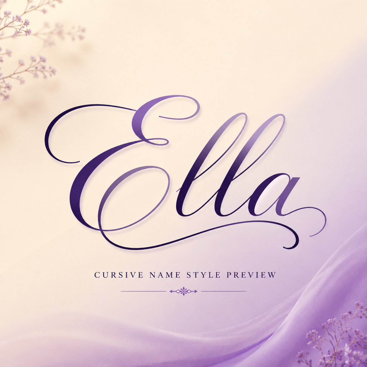 Curvioo 的 Ella 花体预览