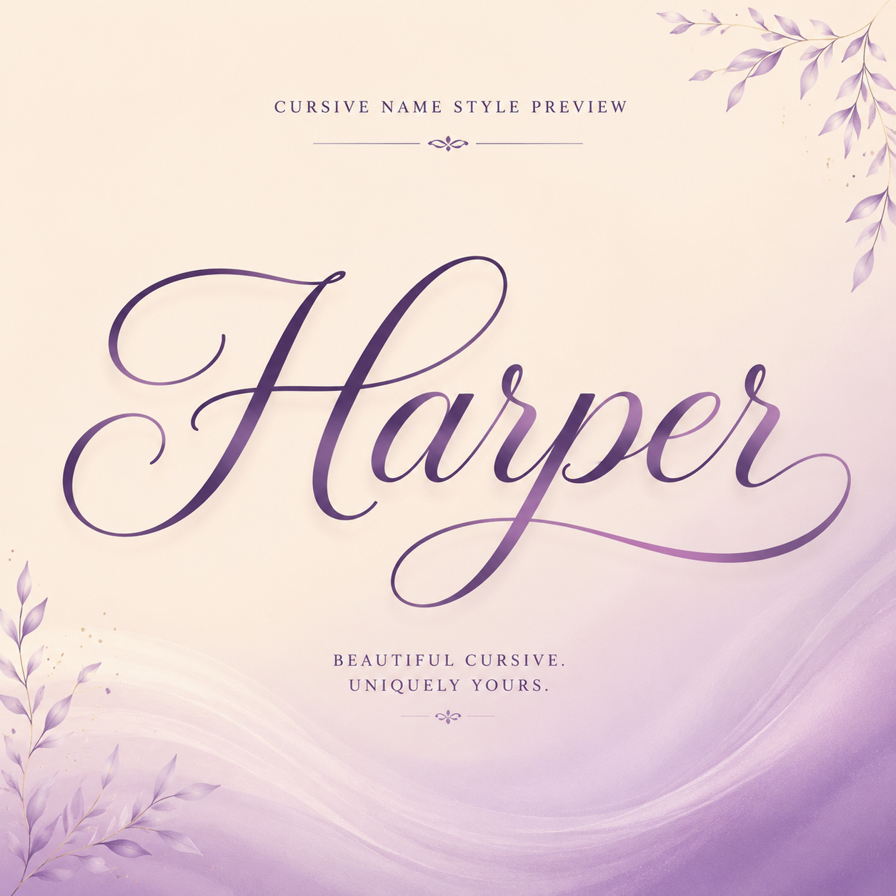 Curvioo 的 Harper 花体预览