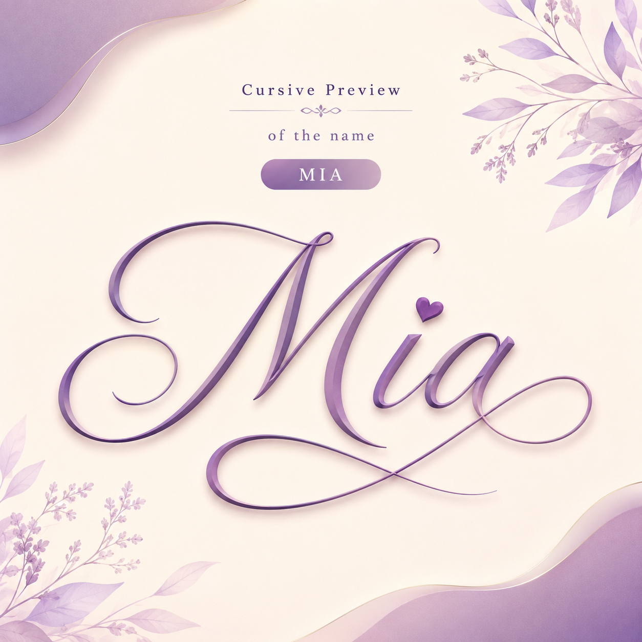 Curvioo 的 Mia 花体预览