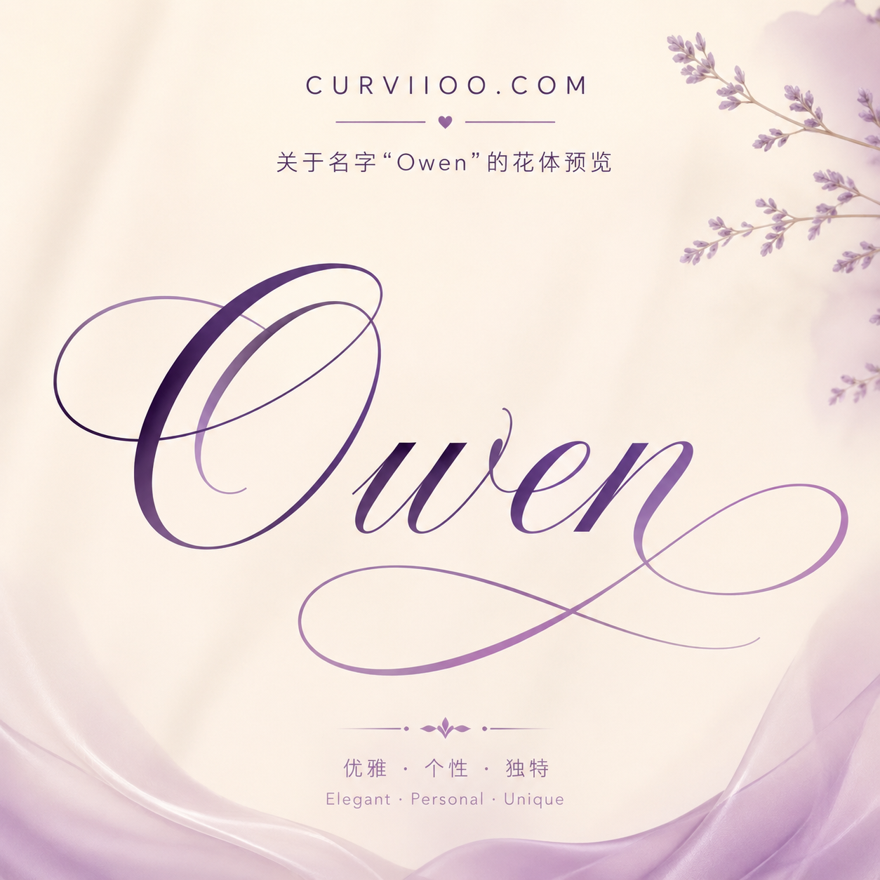 Curvioo 的 Owen 花体预览
