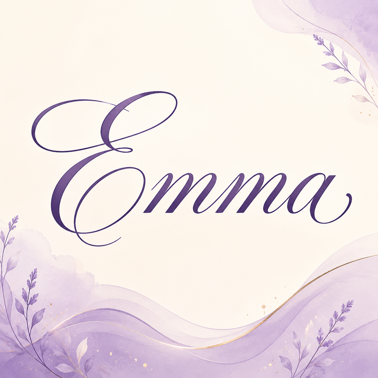 Curvioo cursive preview for the name Emma