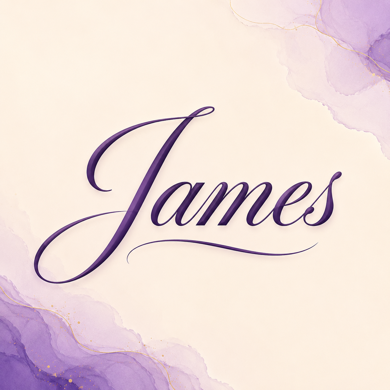 Curvioo cursive preview for the name James