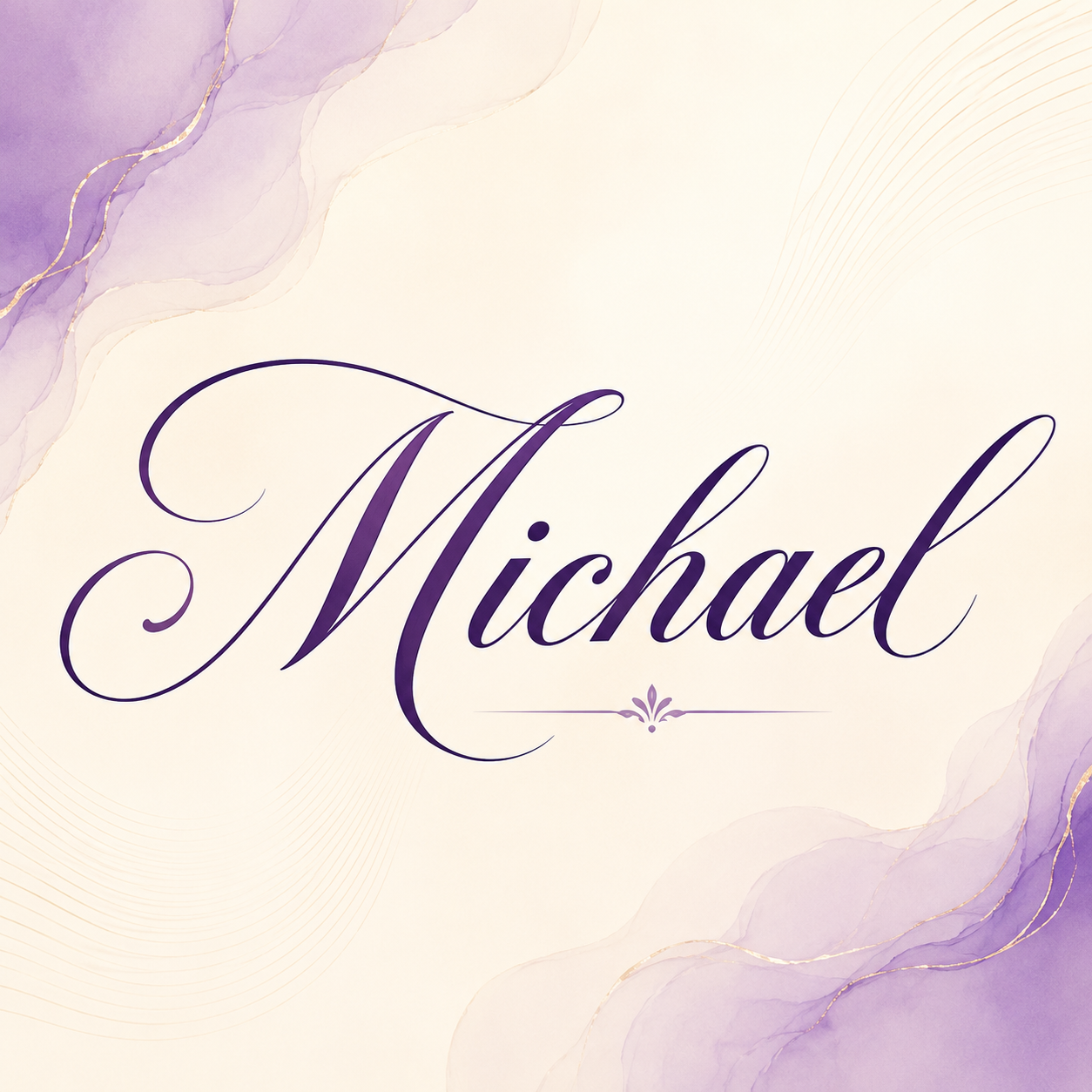 Curvioo cursive preview for the name Michael