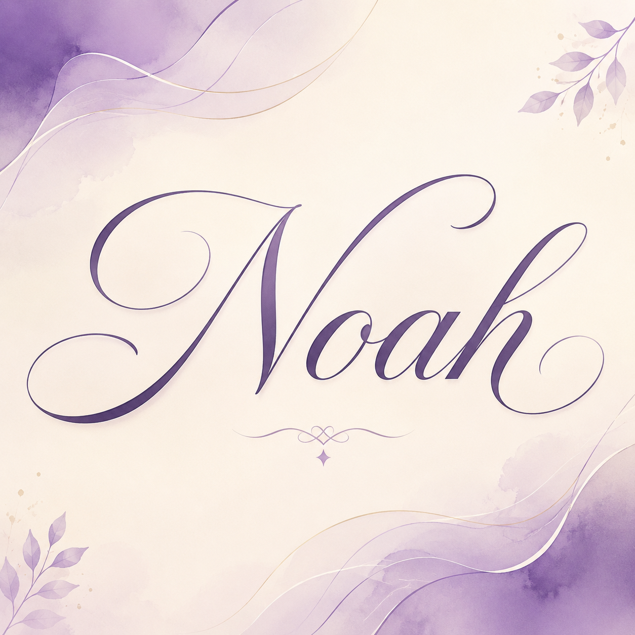 Curvioo cursive preview for the name Noah